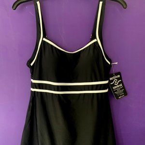 Women's Swim Dress With Built-In Bra Size 12